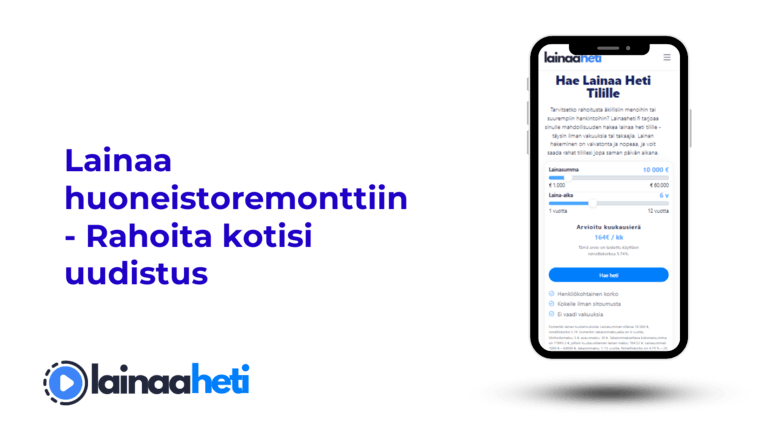 Lainaa huoneistoremonttiin - Rahoitus kotisi uudistamiseen Lainaa huoneistoremonttiin - Rahoita kotisi uudistus